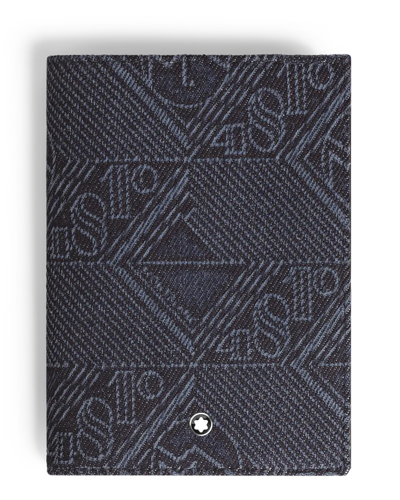 Montblanc Porta Passaporto in Denim 4810 - Blu - Tessuto e Pelle - MB221480 - Custodie Per Passaporto Blu