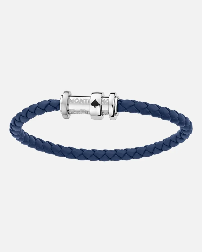 Montblanc Bracciale Meisterstück Omaggio Al Libro “il Giro Del Mondo In 80 Giorni” Picche - Bracciali - Blu Blu