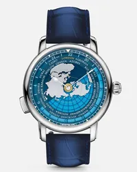 Montblanc Montblanc Star Legacy Orbis Terrarum Around The World In 80 Days Edizione Limitata - 360 Esemplari - Orologi Da Polso - Blu Blu