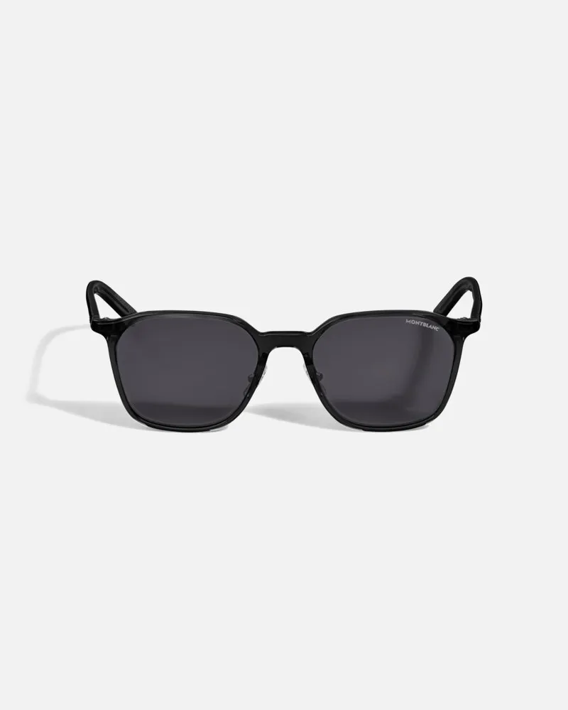 Montblanc Occhiali Da Sole Con Montatura Ovale In Acetato Nero - Occhiali Da Sole - Nero Nero