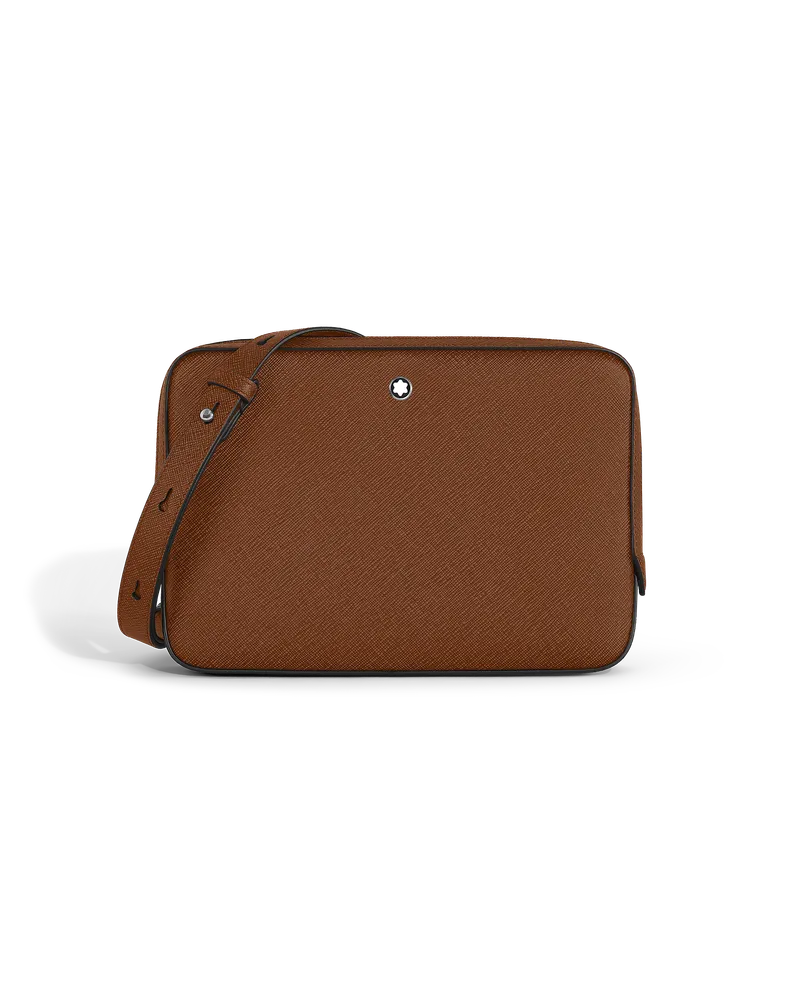 Montblanc Borsa a Tracolla Piccola in Pelle Sartorial - Fulvo - Pellame - MB220338 - Messenger Bag Fulvo