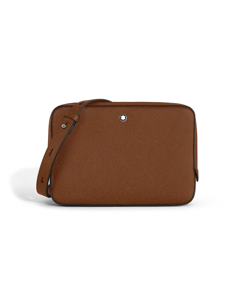 Montblanc Borsa a Tracolla Piccola in Pelle Sartorial - Fulvo - Pellame - MB220338 - Messenger Bag Fulvo