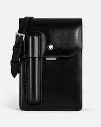 Montblanc Messenger Bag Meisterstück Piccola Con Portapenne - Borse A Tracolla - Nero Nero