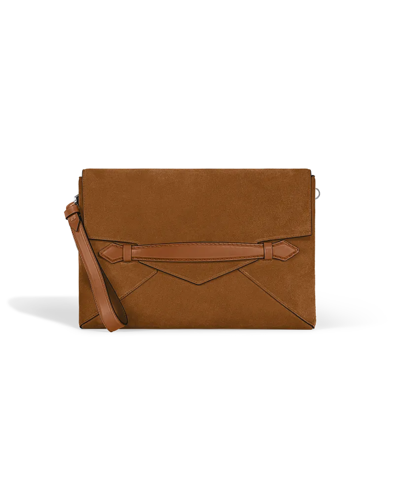 Montblanc Pochette Portadocumenti Montblanc Envelope - Caramello - Pellame - MB221676 - Pochette Caramello