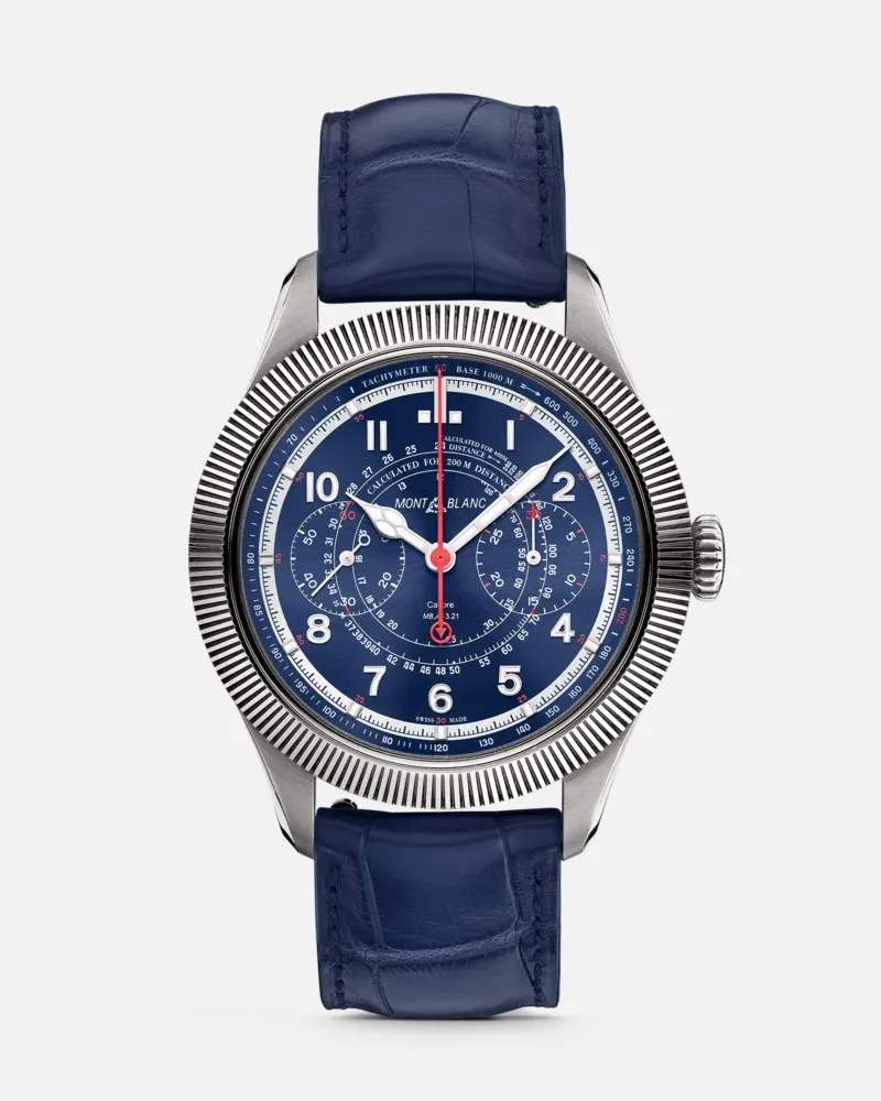 Montblanc Montblanc 1858 The Unveiled Timekeeper Minerva Edizione Limitata - 100 Esemplari - Orologi Da Polso - Blu Blu