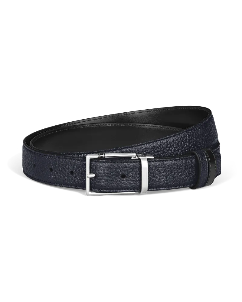 Montblanc Cintura Reversibile mm in Pelle con Grana con Fibbia Rettangolare Meisterstück - MB222207 - Cinture 
