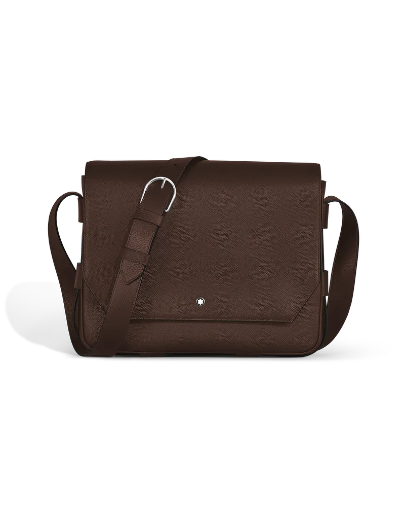 Montblanc Borsa Messenger in Pelle Sartorial - Ebony colour - Pellame - MB222931 - Messenger Bag Ebony
