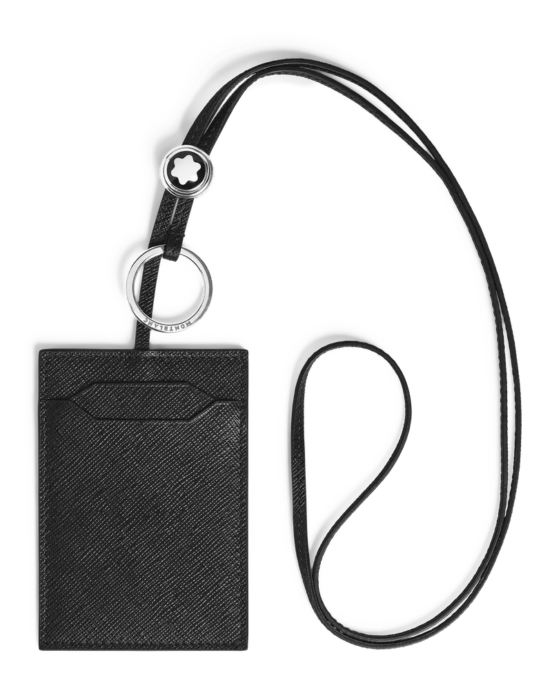 Montblanc Portacarte 3 Tasche con Tracolla in Pelle Sartorial - Nero - Pellame - MB223059 - Porta Carte Nero
