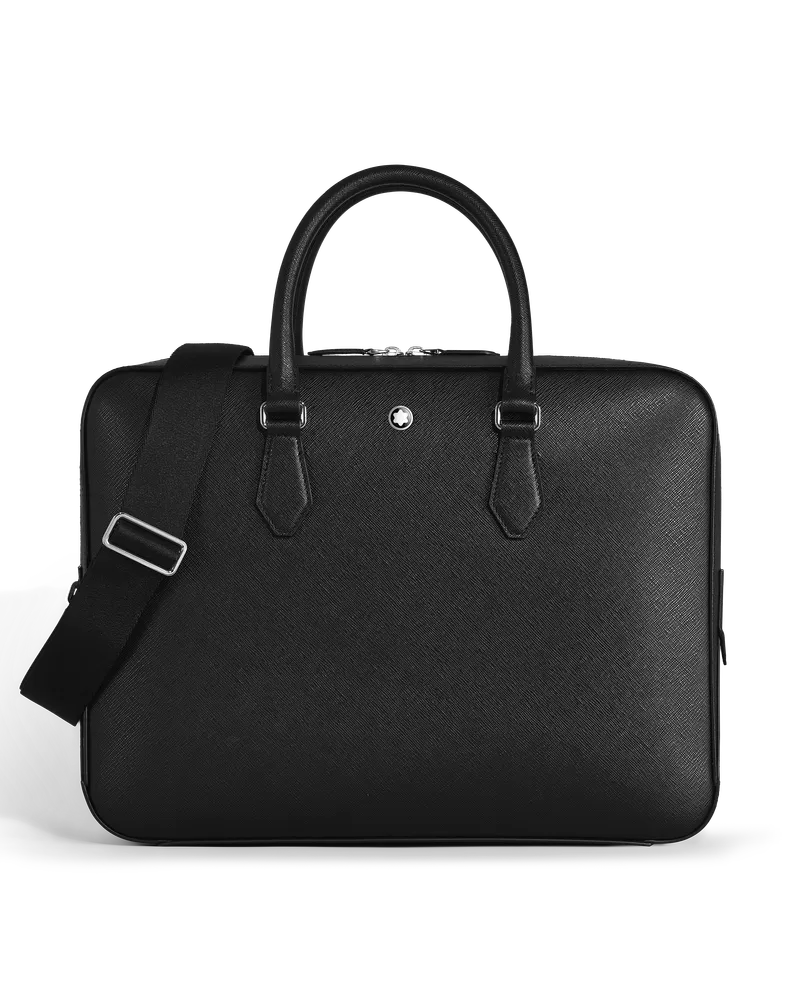 Montblanc Portadocumenti Modello Medio in Pelle Sartorial - Nero - Pellame - MB198851 - Portadocumenti Nero
