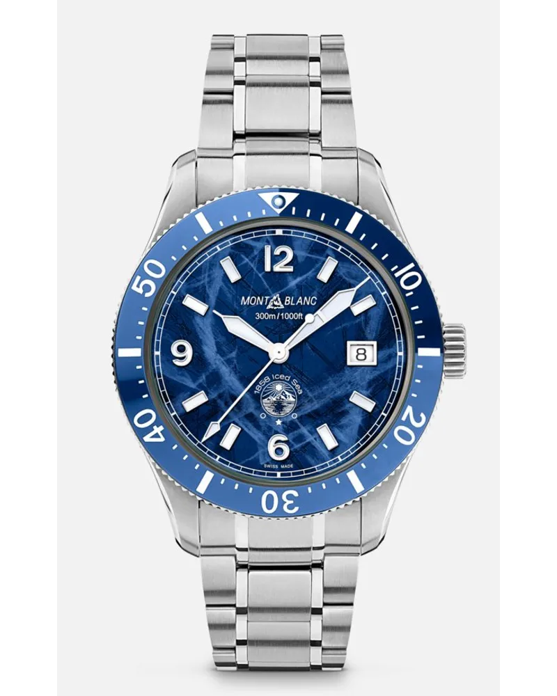 Montblanc Montblanc Ice Sea Automatic Date - Orologi Da Polso - Blu Blu