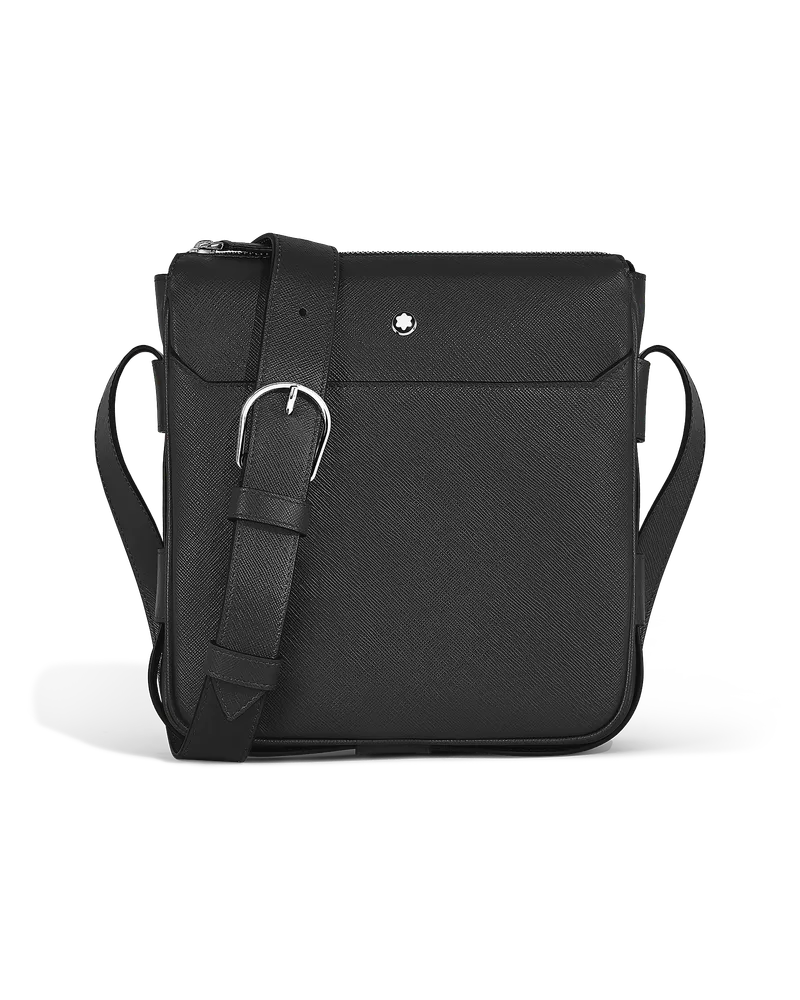 Montblanc Borsa Messenger Cintura Verticale in Pelle Sartorial - Nero - Pellame - MB221560 - Borse A Tracolla Nero
