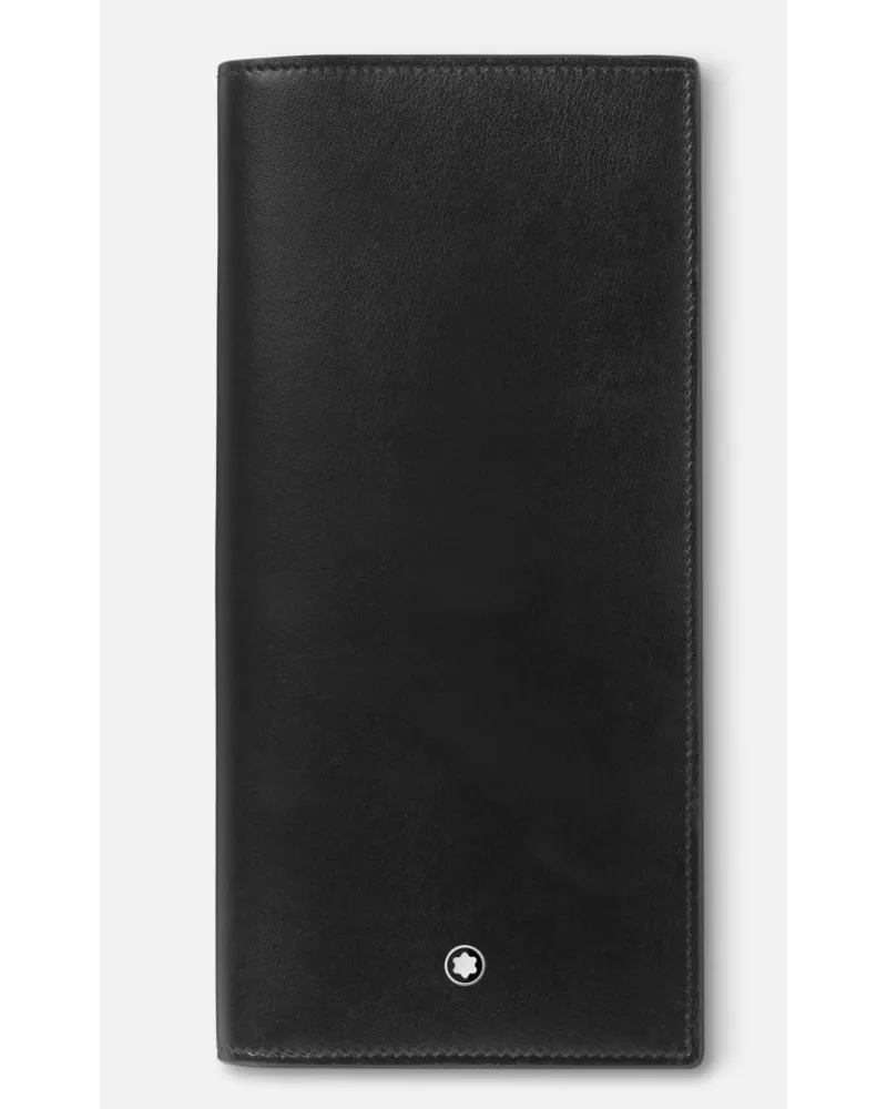 Montblanc Portafoglio 14 Scomparti Meisterstück, Tasca Con Cerniera - Portafogli - Nero Nero