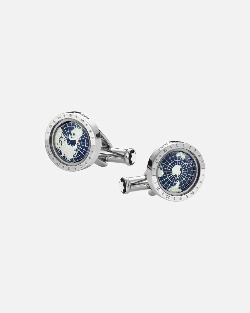 Montblanc Gemelli Montblanc 1858 Geosphere Blu - Gemelli - Argento Argento