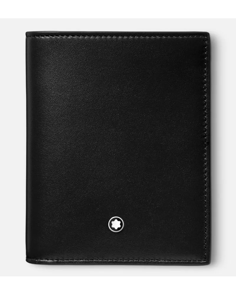 Montblanc Portafoglio Compatto Meisterstück 6 Scomparti - Portafogli Compatti - Nero Nero