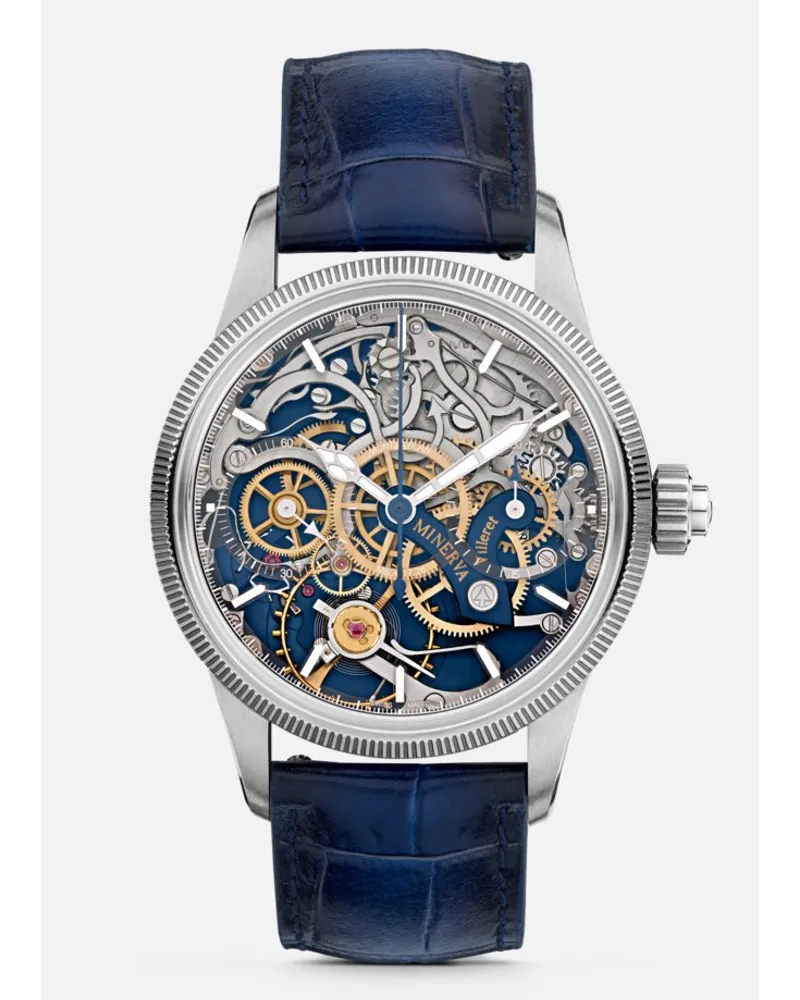 Montblanc Montblanc 1858 The Unveiled Minerva Chronograph Edizione Limitata - 100 Esemplari - Orologi Da Polso - Argento Argento
