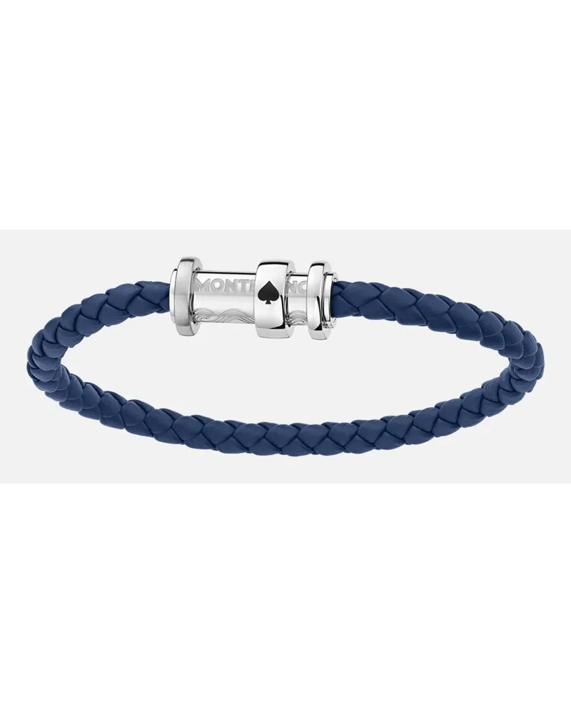 Montblanc Bracciale Meisterstück Omaggio Al Libro “il Giro Del Mondo In 80 Giorni” Picche - Bracciali - Blu Blu
