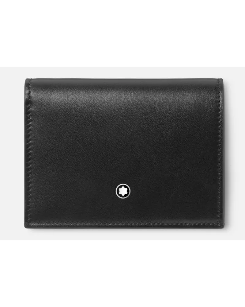 Montblanc Portafoglio Soft Continental Nano - Portafogli Compatti - Nero Nero