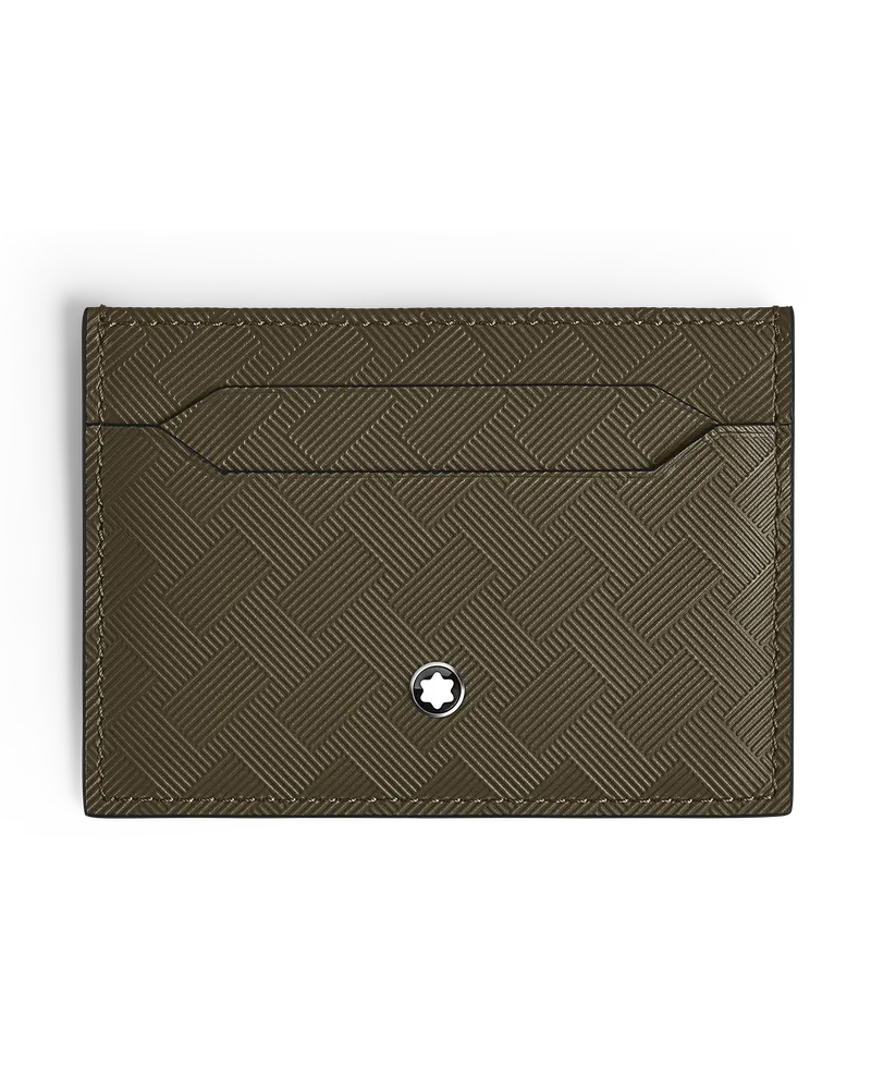 Montblanc Portacarte 5 Tasche in Pelle Extreme - Kaki - Pellame - MB221422 - Porta Carte Kaki