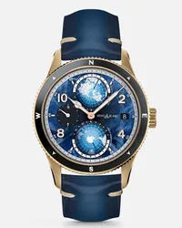 Montblanc Montblanc 1858 Geosphere 0 Oxygen Edizione Limitata - 1786 Esemplari - Orologi Da Polso - Blu Blu