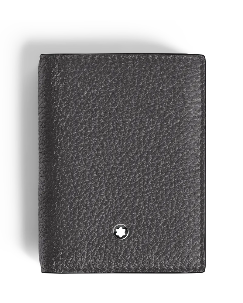 Montblanc Portacarte 4 Tasche in Pelle Con Grana - Forged Iron - Pellame - MB223047 - Porta Carte Forged
