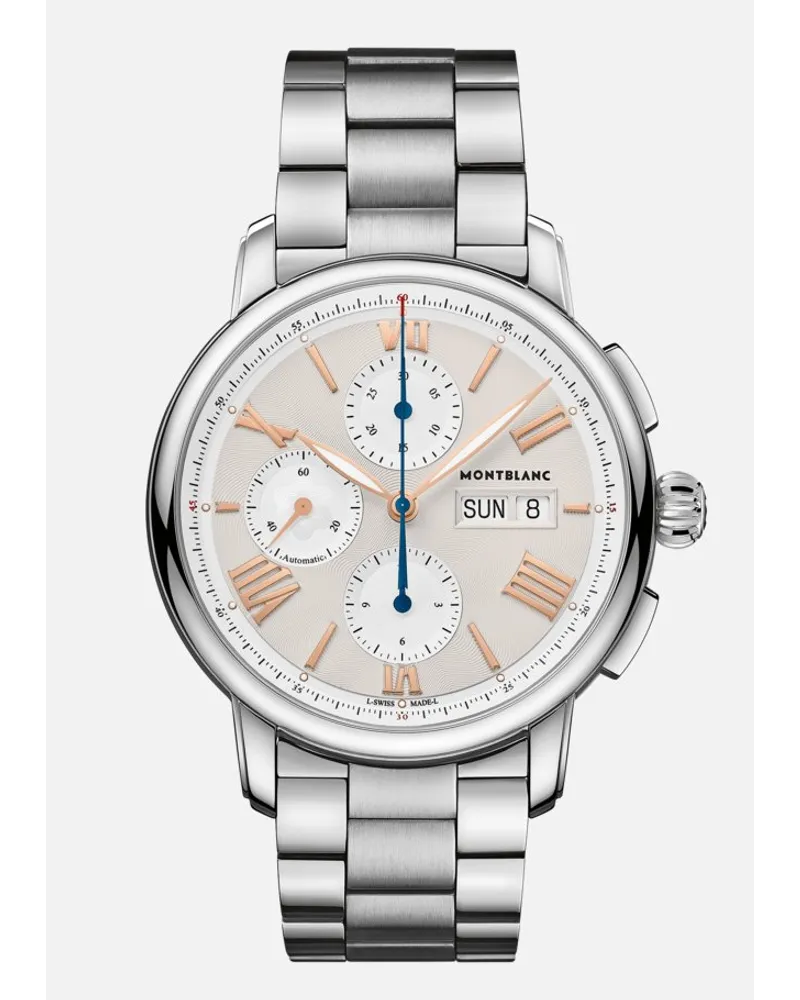 Montblanc Montblanc Star Legacy Chronograph Day & Date - Orologi Da Polso - Argento Argento