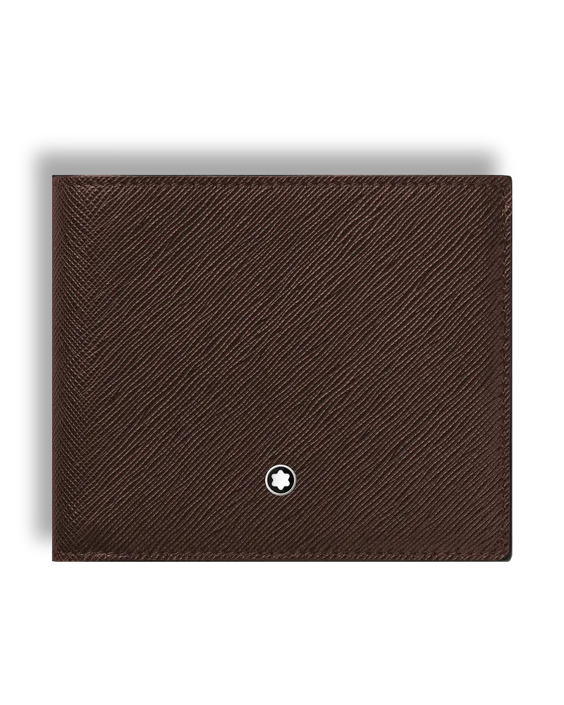 Montblanc Portafoglio 8 Tasche in Pelle Sartorial - Ebony colour - Pellame - MB223023 - Portafogli Ebony