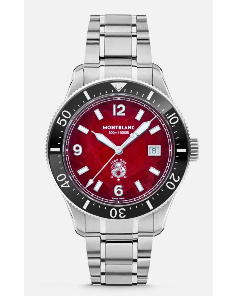 Montblanc Montblanc Iced Sea Automatic Date - Orologi Da Polso - Rosso Rosso