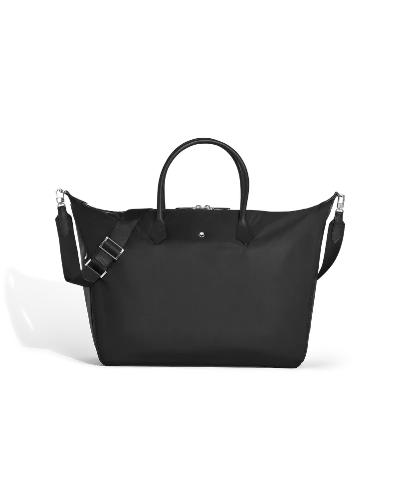 Montblanc Borsa Weekender 43 Montblanc Panorama - Nero - Tessuto e Pelle - MB221656 - Borse Viaggio Nero