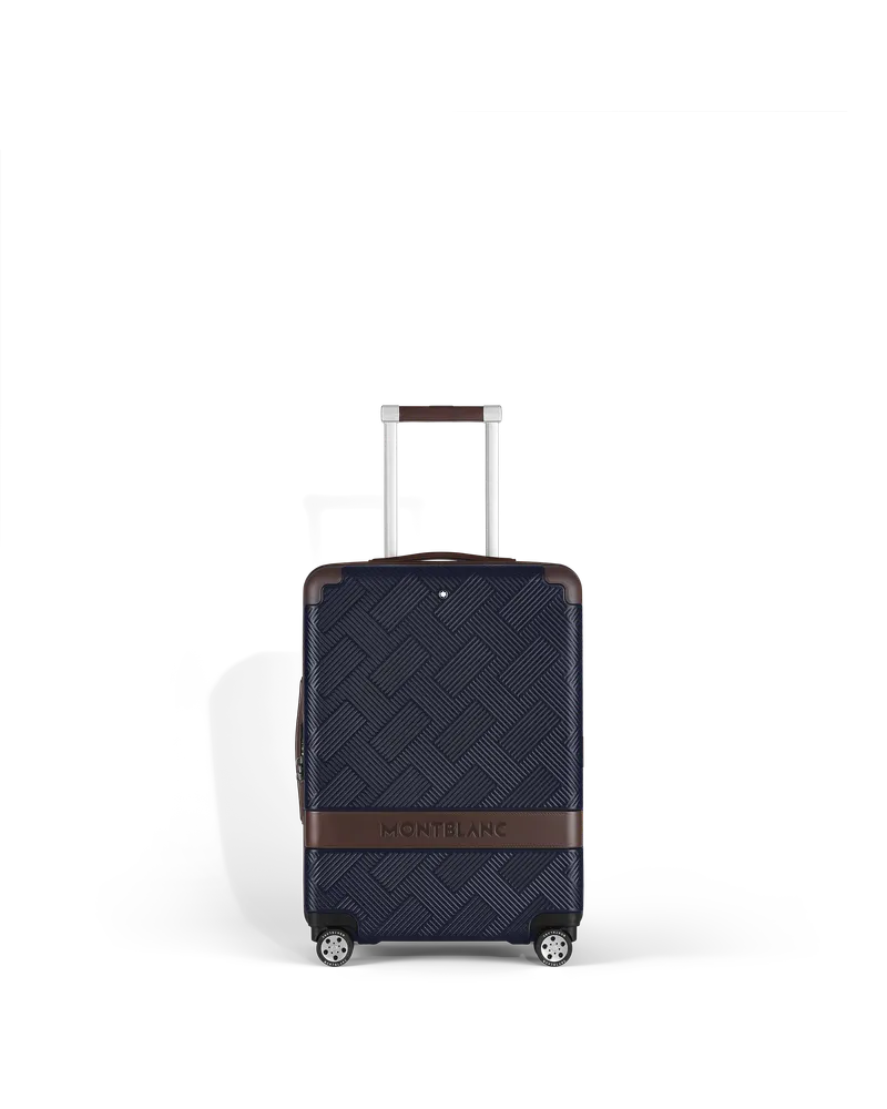 Montblanc Valigia da Cabina #MY4810 - Blu navy - Policarbonato e Pelle - MB221704 - Bagagli A Mano Blu