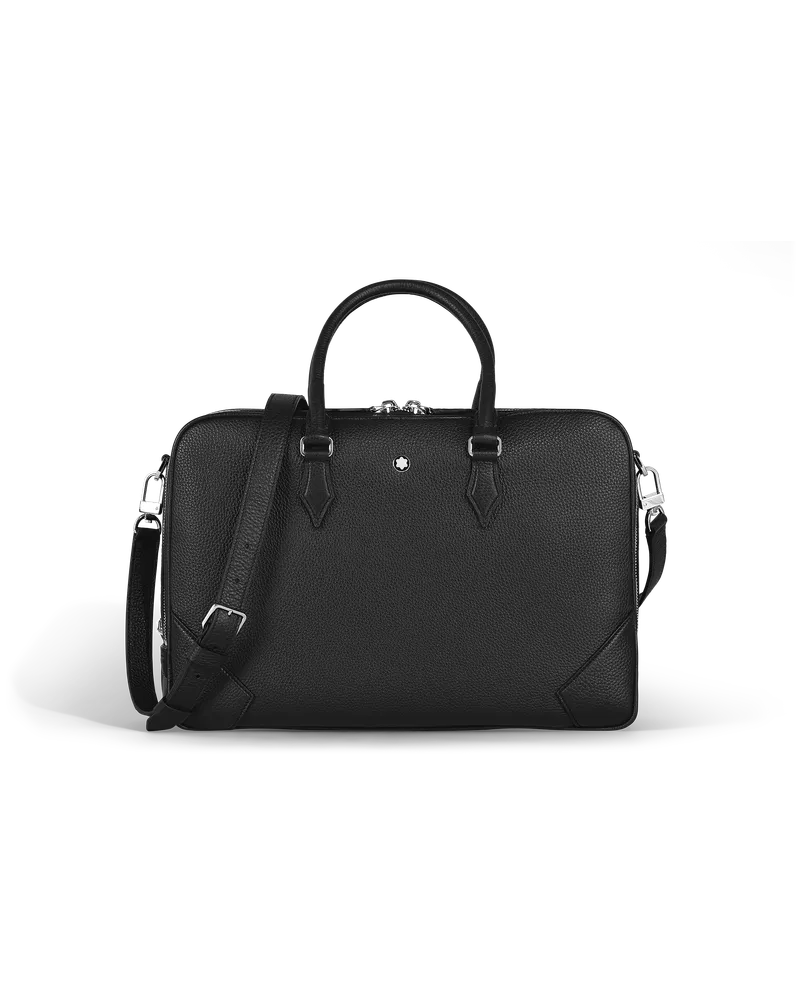 Montblanc Portadocumenti Modello Grande in Pelle con Grana - Nero - Pellame - MB221251 - Portadocumenti Nero