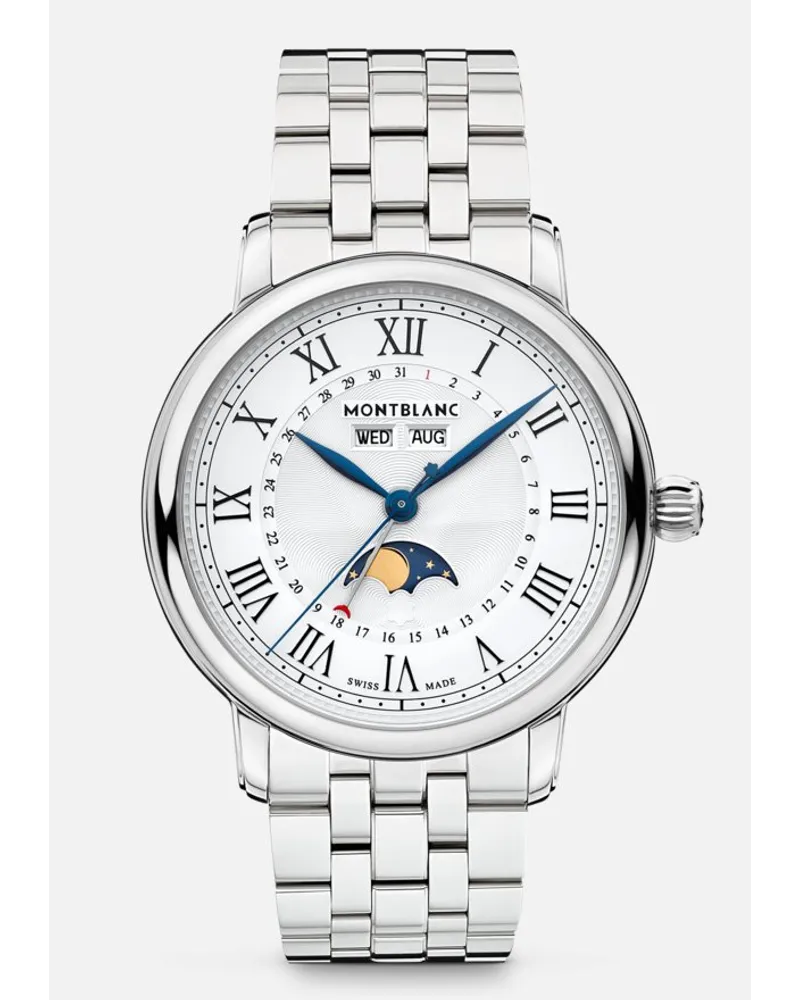 Montblanc Montblanc Star Legacy Full Calendar 42 Mm - Orologi Da Polso - Argento Argento