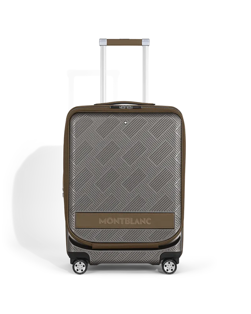 Montblanc Valigia da Cabina #MY4810 con Tasca Frontale - Acciaio caldo - Policarbonato - MB220302 - Bagagli A Mano Acciaio