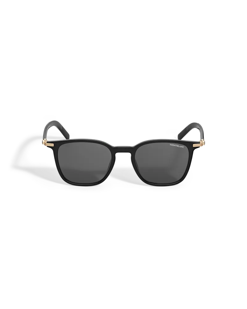 Montblanc Occhiali da Sole Quadrati con Montatura in Acetato Nero - MB137181 - Occhiali Da Sole 
