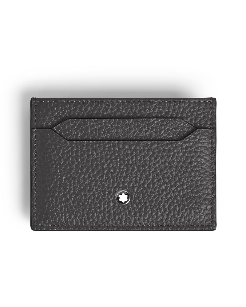 Montblanc Portacarte 5 Tasche in Pelle con Grana - Forged Iron - Pellame - MB223031 - Porta Carte Forged