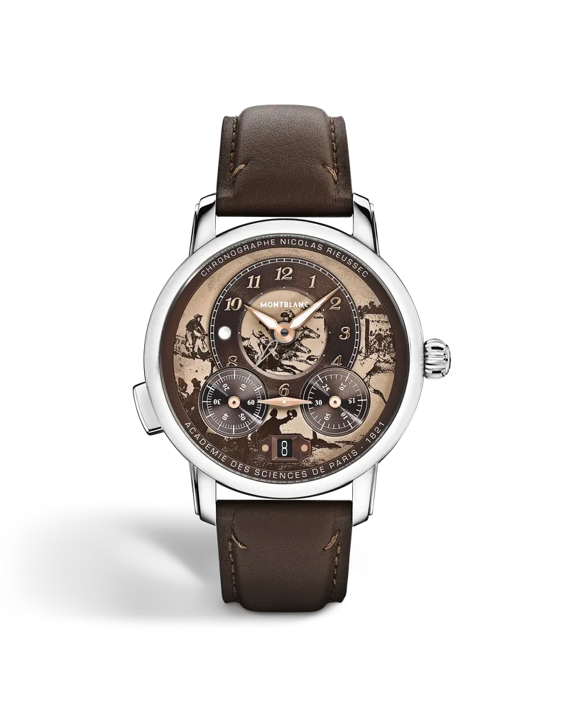 Montblanc Montblanc Star Legacy Nicolas Rieussec Chronograph Edizione Limitata - 821 Esemplari - Marrone - Acciaio - MB136359 - Orologio Marrone
