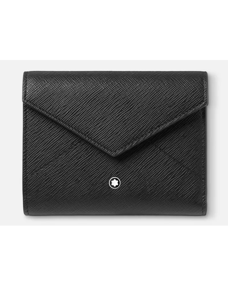 Montblanc Portafoglio Trio Sartorial 6 Scomparti - Portafogli Compatti - Nero Nero