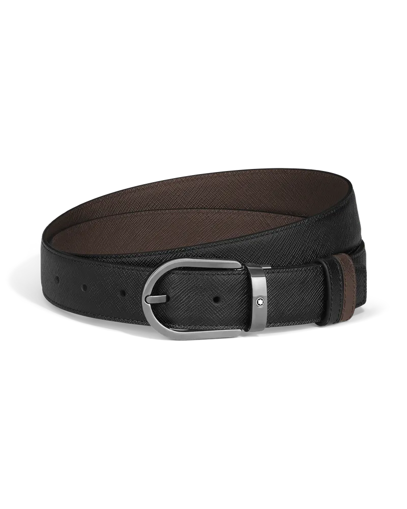 Montblanc Cintura Reversibile mm A Ferro di Cavallo in Pelle Sartorial - MB222355 - Cinture 