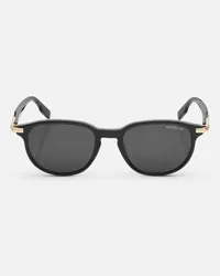 Montblanc Occhiali Da Sole Con Montatura Quadrata In Acetato Nero - Occhiali Da Sole - Nero Nero