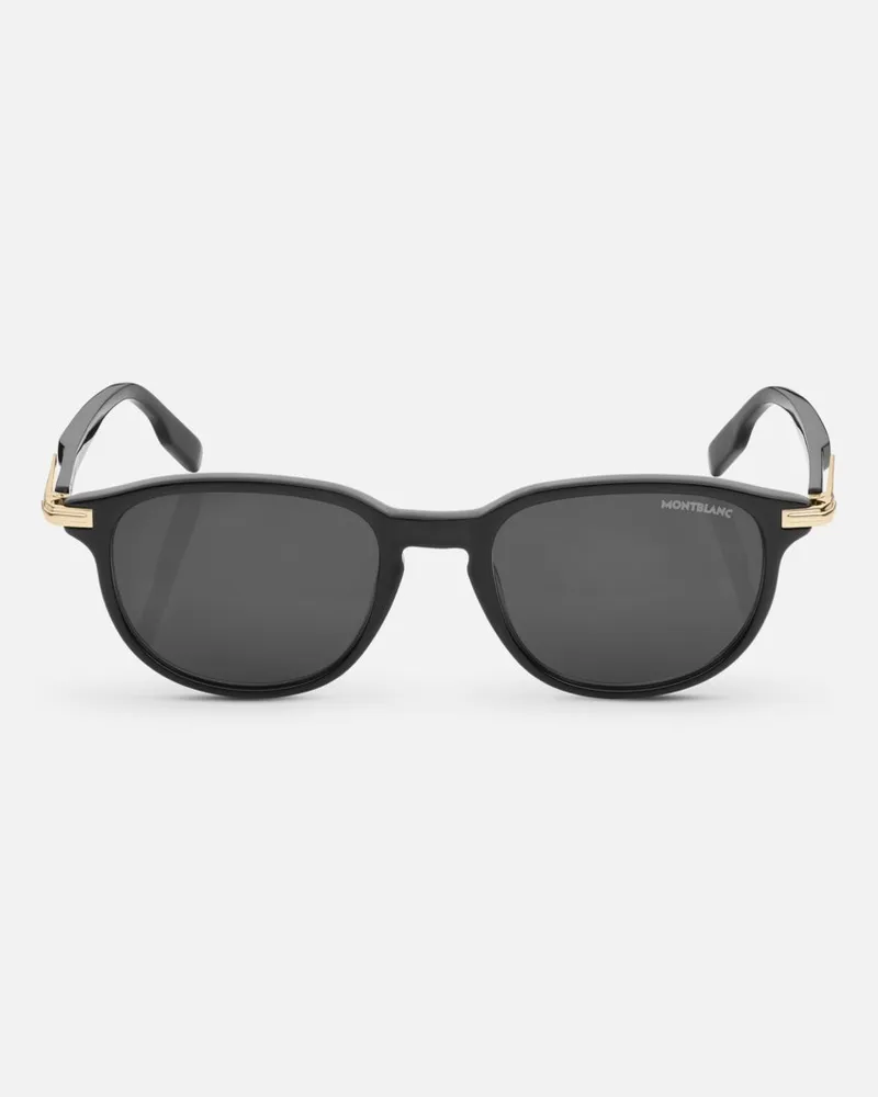 Montblanc Occhiali Da Sole Con Montatura Quadrata In Acetato Nero - Occhiali Da Sole - Nero Nero