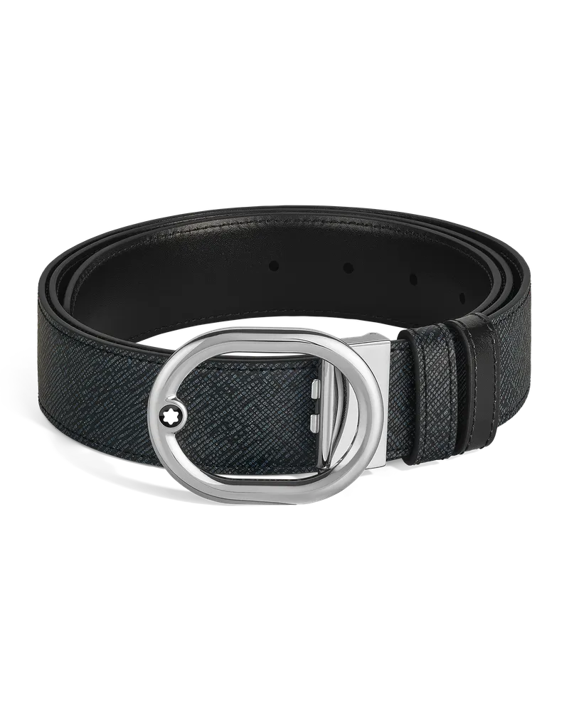 Montblanc Cintura Reversibile mm L’Ovale in Pelle Sartorial - MB221025 - Cinture 