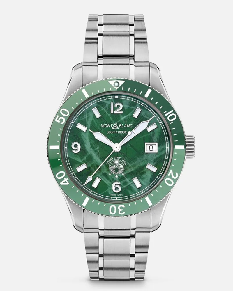 Montblanc Montblanc Iced Sea Automatic Date - Orologi Da Polso - Verde Verde