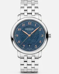 Montblanc Montblanc Star Legacy Automatic Date 39 Mm Edizione Limitata - 1786 Esemplari - Orologi Da Polso - Blu Blu