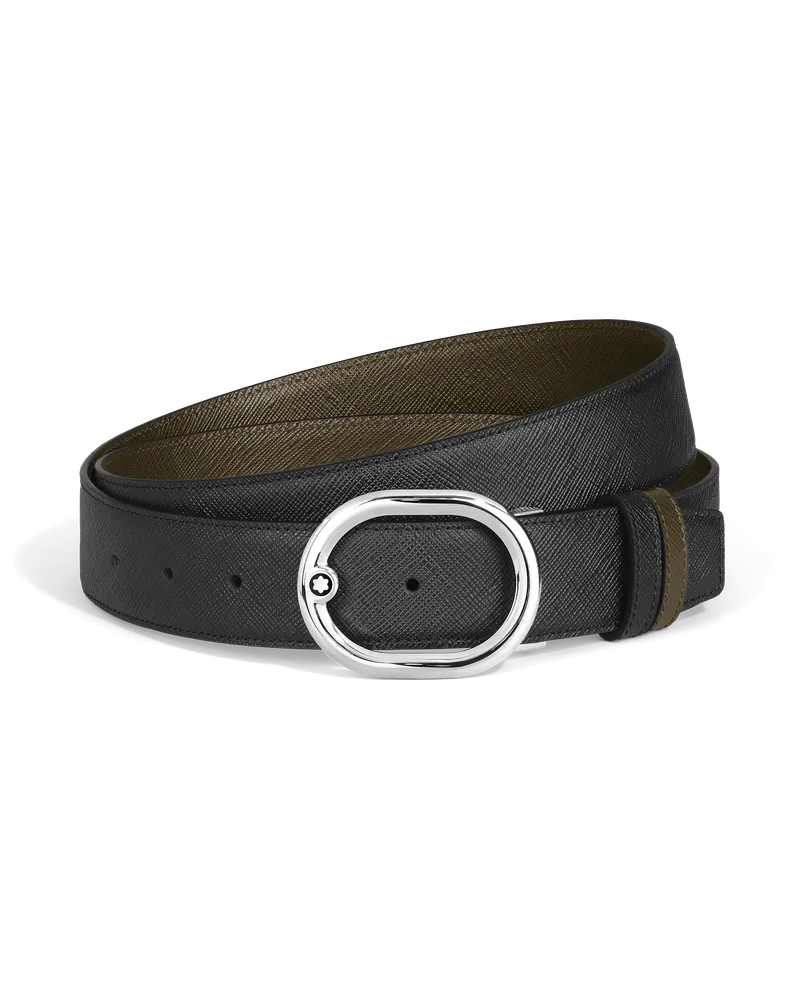 Montblanc Cintura Reversibile mm L’Ovale in Pelle Sartorial - MB222237 - Cinture 