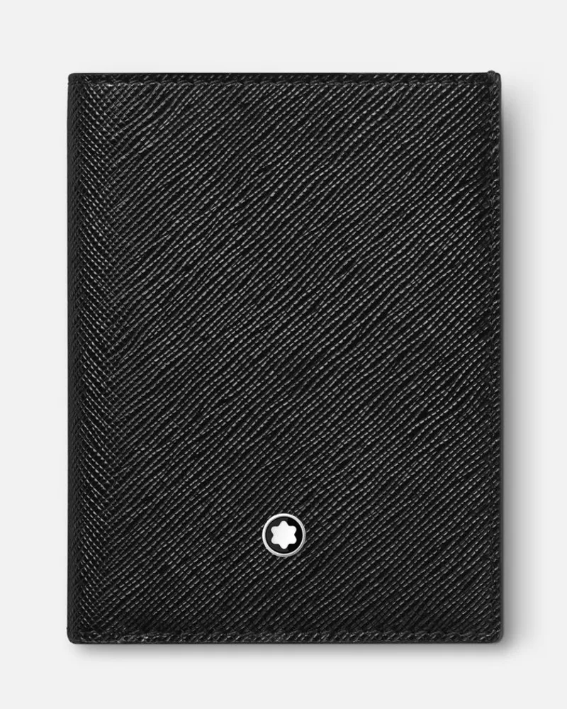 Montblanc Portafoglio Mini 4 Scomparti Montblanc Sartorial - Portafogli Compatti - Nero Nero