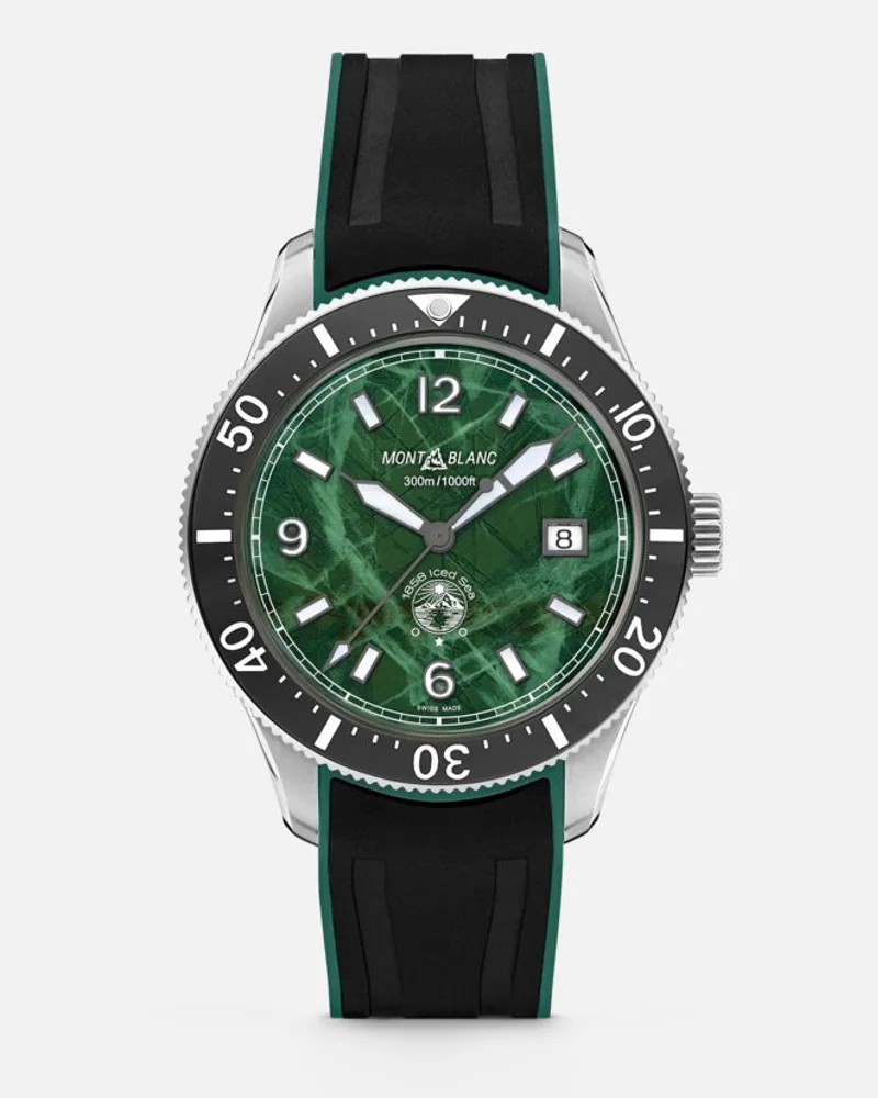 Montblanc Montblanc Iced Sea Automatic Date - Orologi Da Polso - Verde Verde