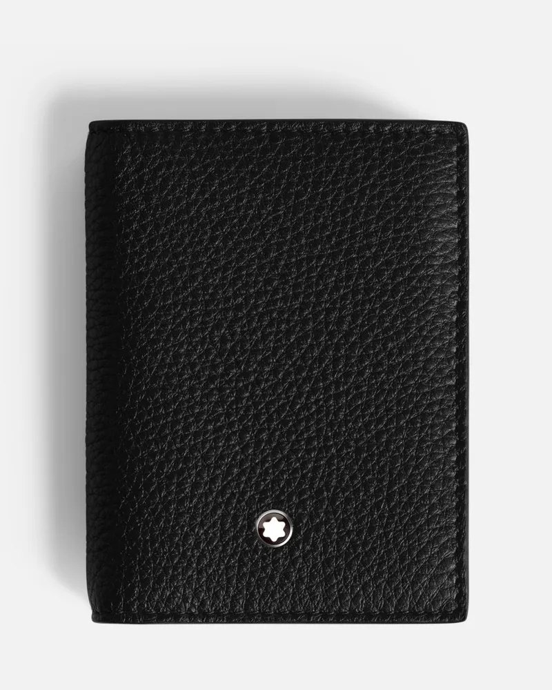 Montblanc Porta Carte 4 Scomparti Grain - Portacarte - Nero Nero