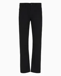 Giorgio Armani OFFICIAL STORE Pantalone 5 Tasche Regular Fit In Denim Di Cotone Stretch Nero