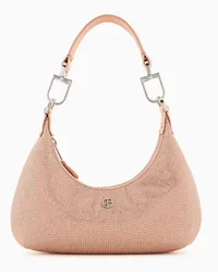 Giorgio Armani OFFICIAL STORE Mini Hobo Bag La Prima In Raso E Strass Rosa