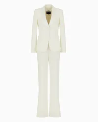 Giorgio Armani OFFICIAL STORE Tuxedo In Crepe Di Pura Seta Bianco