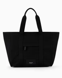 Giorgio Armani OFFICIAL STORE Shopper Piccola In Nylon Asv Nero